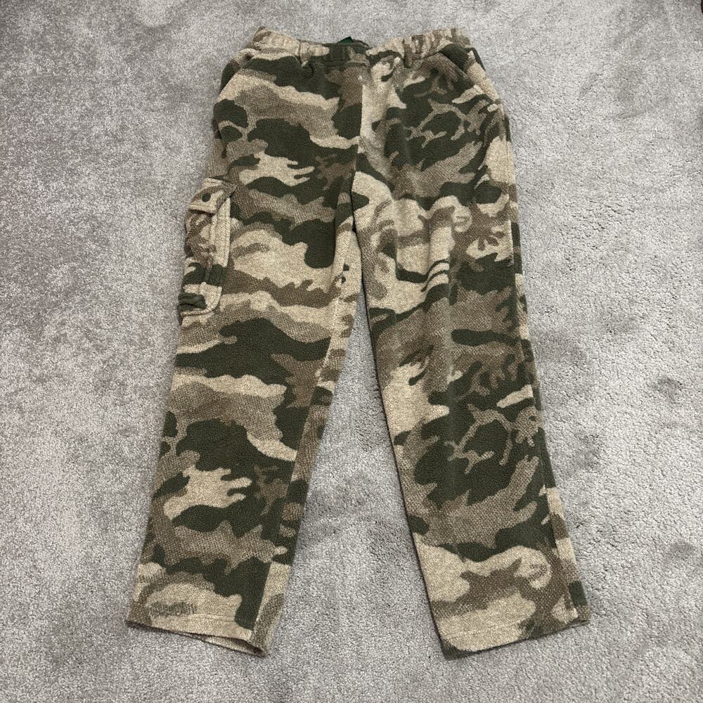 Cabela’s Outdoor Hunting Camouflage Cargo Fleece Pants Mens Size XL
